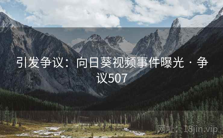 引发争议：向日葵视频事件曝光 · 争议507