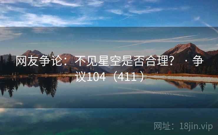 网友争论:不见星空是否合理? · 争议104(411 )